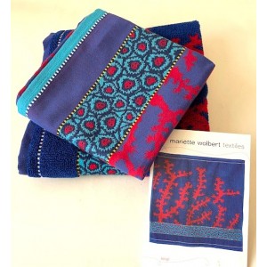 Set Hand- en Theedoek - Koraal - Blue